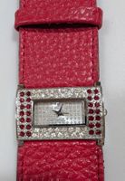 Modische Quarz-Uhr in rot