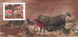 2019 BS 154 Bloc souvenir Art: Lascaux Kunst: Höhle Lascaux