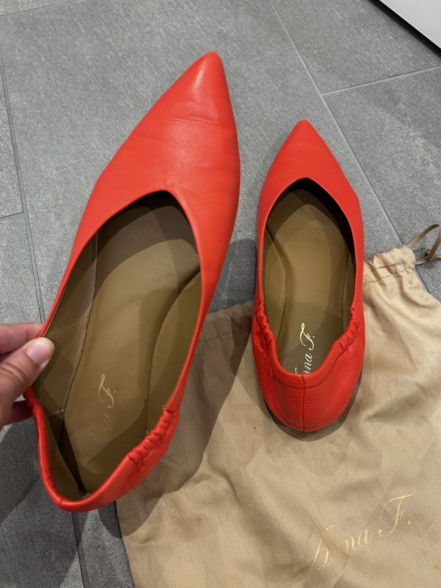 Scarpe da donna: Ballerina Leder 38 Koralle – Usato da Zürich venduto da cos_b629 2
