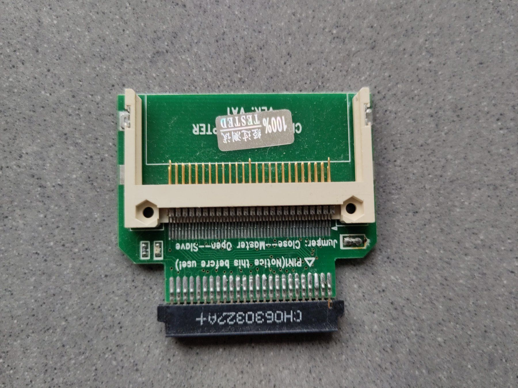 Schede di memoria: CF Adapter Zu 1.8" IDE Weiblich – Usato da Untersiggenthal venduto da marmatch