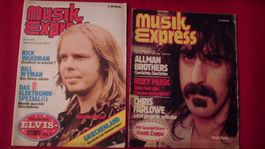2 X MUSIK EXPRESS MAGAZINE (LIKE BRAVO)JAHR 1975/76