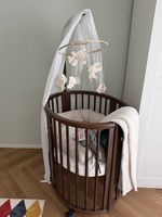 Sleepi Mini inkl. Umbausatz, braun Babybett Stokke Bundle