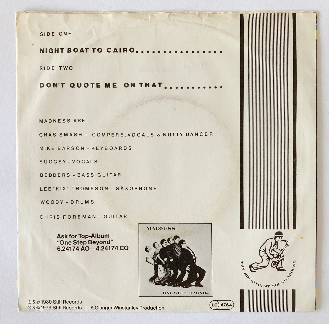 Schallplatten: MADNESS - NIGHT BOAT TO CAIRO – Gebraucht aus Bottens von hotter-than-hell 1