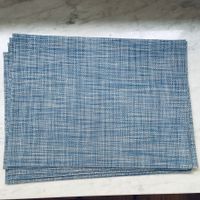 Tischsets Chilewich blau kariert neuwertig