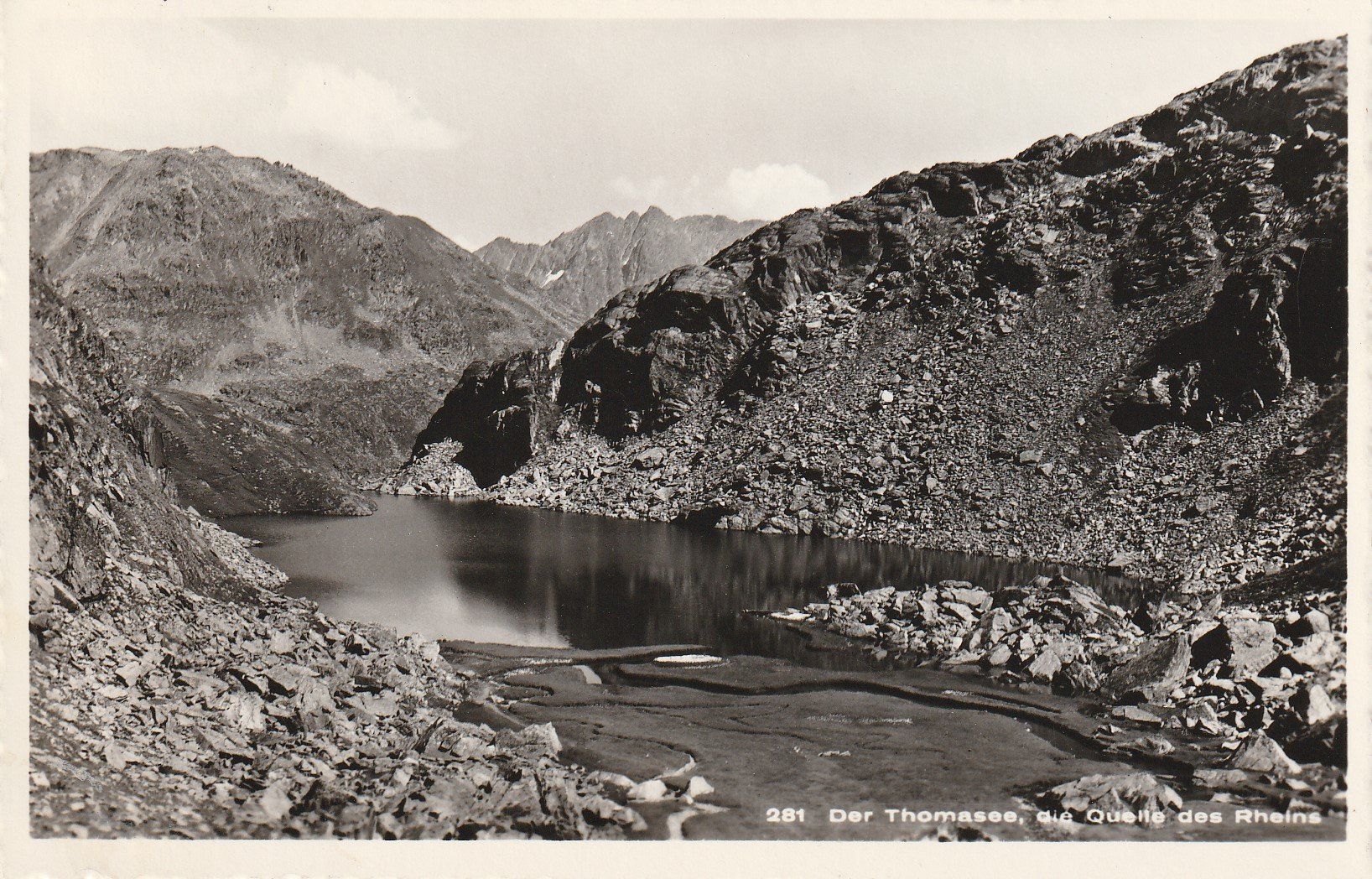 Cartoline postali: AK Thomasee oder Lai da Tuma (Tomasee) - gel. 23.8.1959 – Usato da Fribourg venduto da schnalla92