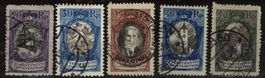 1921  Landschaften und Fürstenbild  gestempelt   SBK 83.00