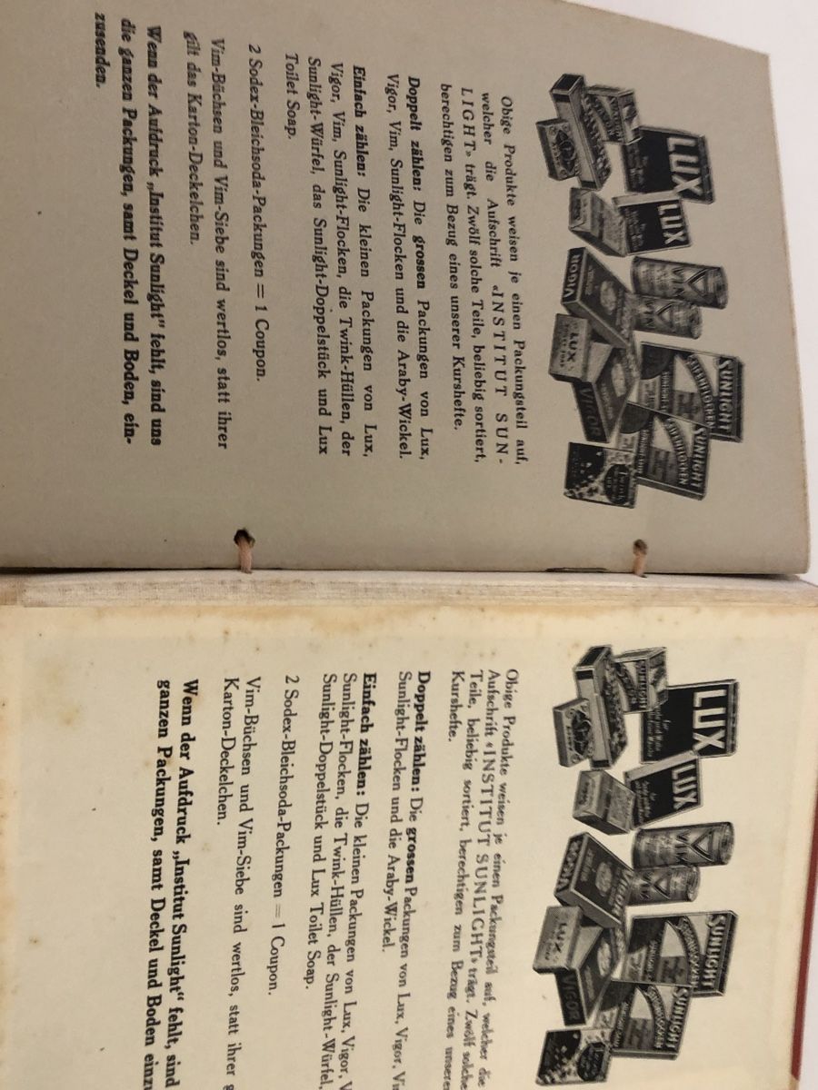 Livres: Haushaltskurs SUNLIGHT INSTITUT ZÜRICH um 1920 – D'occasion à Lufingen par Rac0 8