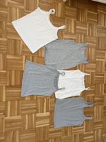  5 Top Damen Weiss und Grau Grösse S/M neuwertig