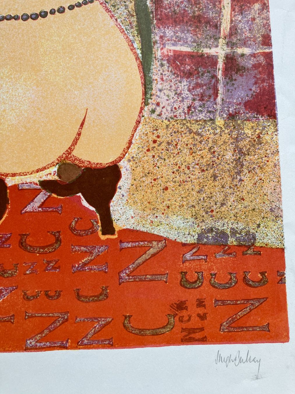 Grafica & Litografie: Akt in rot, signiert – Usato da Männedorf venduto da Amleto3 2