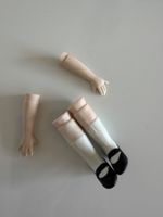 Puppenarme + Puppenbeine, Hände + Füsse, Porzellan, Ersatz