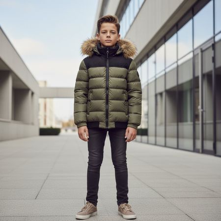 Kaporal Daunenjacke Jungen Gr. 152 (12 Jahre) – Khaki
