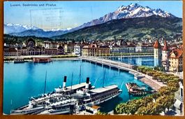 AK: Luzern - Dampfschiff 1939