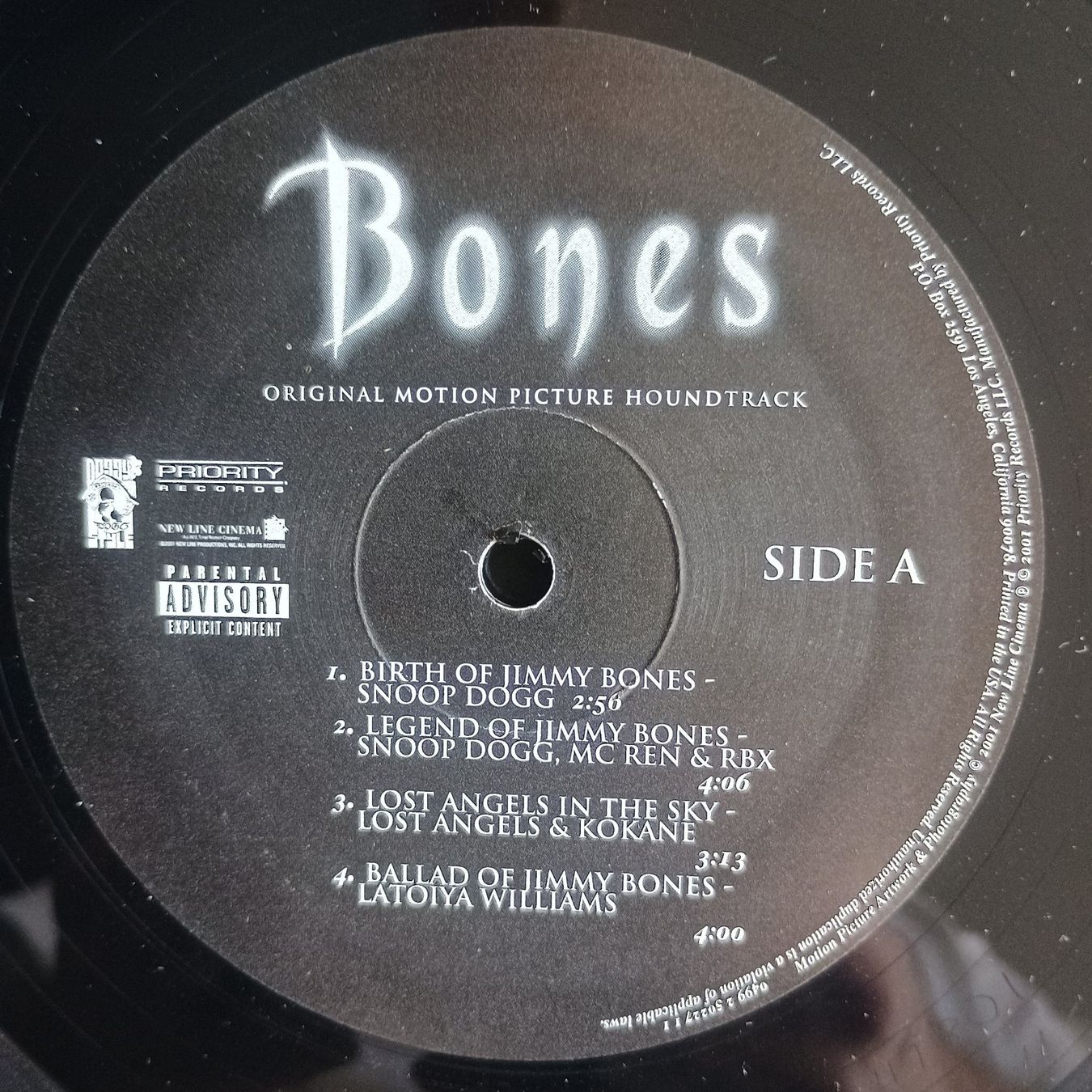 Dischi in vinile: Various ‎– Bones -O.S.T. 2xLP US-2001 1st PRESS VG+/VG+ – Usato da münchenstein venduto da karl_heinz_krasser 2