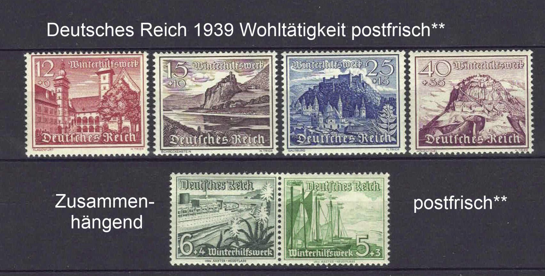 Alle Briefmarken: DR Restlos ab 1939 postfrisch** – Gebraucht aus Basel von Pfefferschootte
