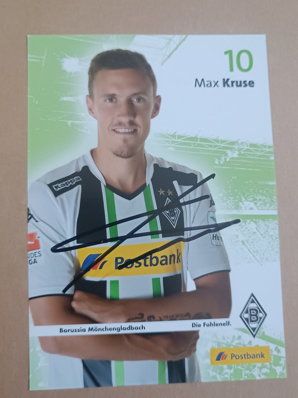 Autografi: Max Kruse - Borussia Mönchengladbach - Handsigniert – Usato da Menziken venduto da Artographs