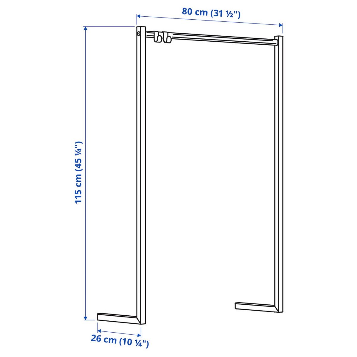 Ikea Guardaroba: Ikea Nordli Kleiderstange – Usato da Glattpark(Opfikon) venduto da MadMarc17 2