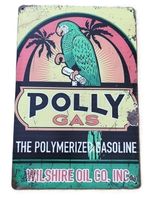 Polly Gas Papagei   -   Blechschild  (neu, OVP)
