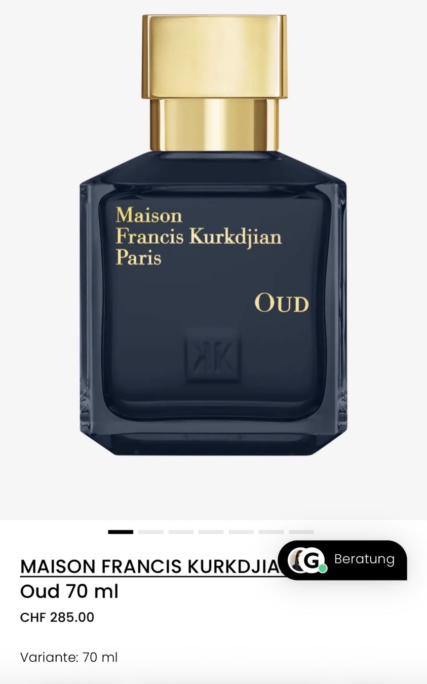 Kurkdjian Parfum & Eau de Toilette: MAISON FRANCIS KURKDJIAN Oud – Gebraucht aus Schaffhausen von missclichy 1