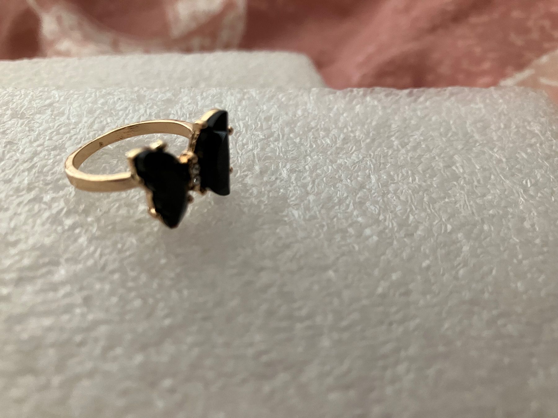 Bagues: Modischer leichter Ring Sujet Schmetterling, schwarzer Stein – Neuf (Voir description) à Affoltern am Albis par Dlotti 2