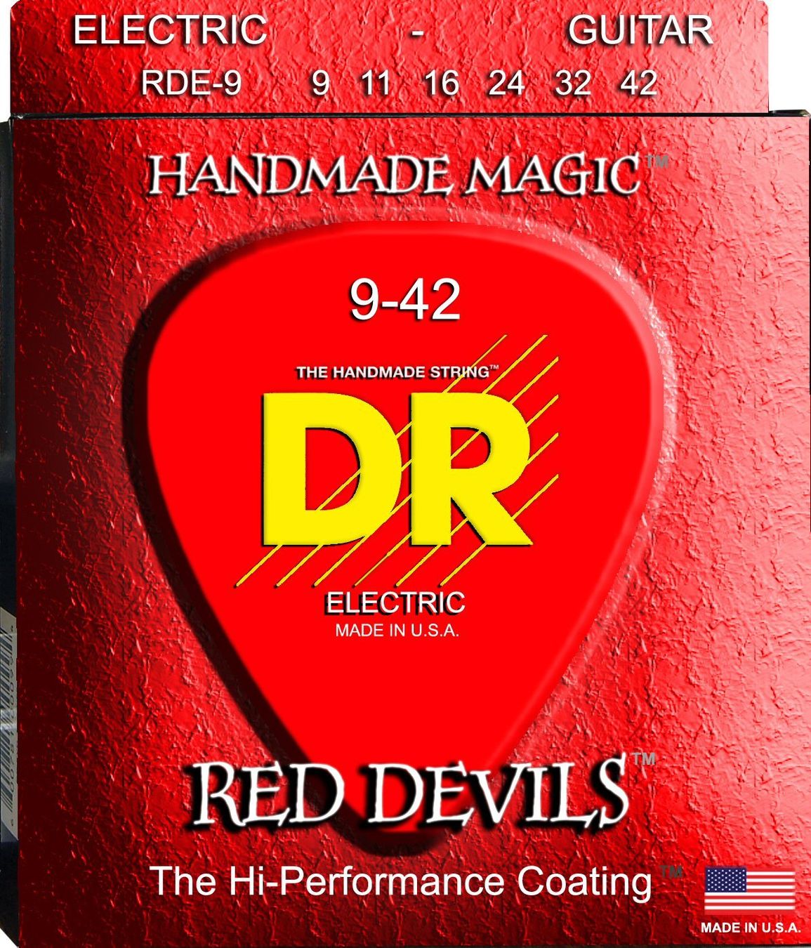 Strumenti musicali: DR Electric Guitar Strings, Red Devils 09-42 – Nuovo e nell'imballaggio originale da Zofingen venduto da Rodeln