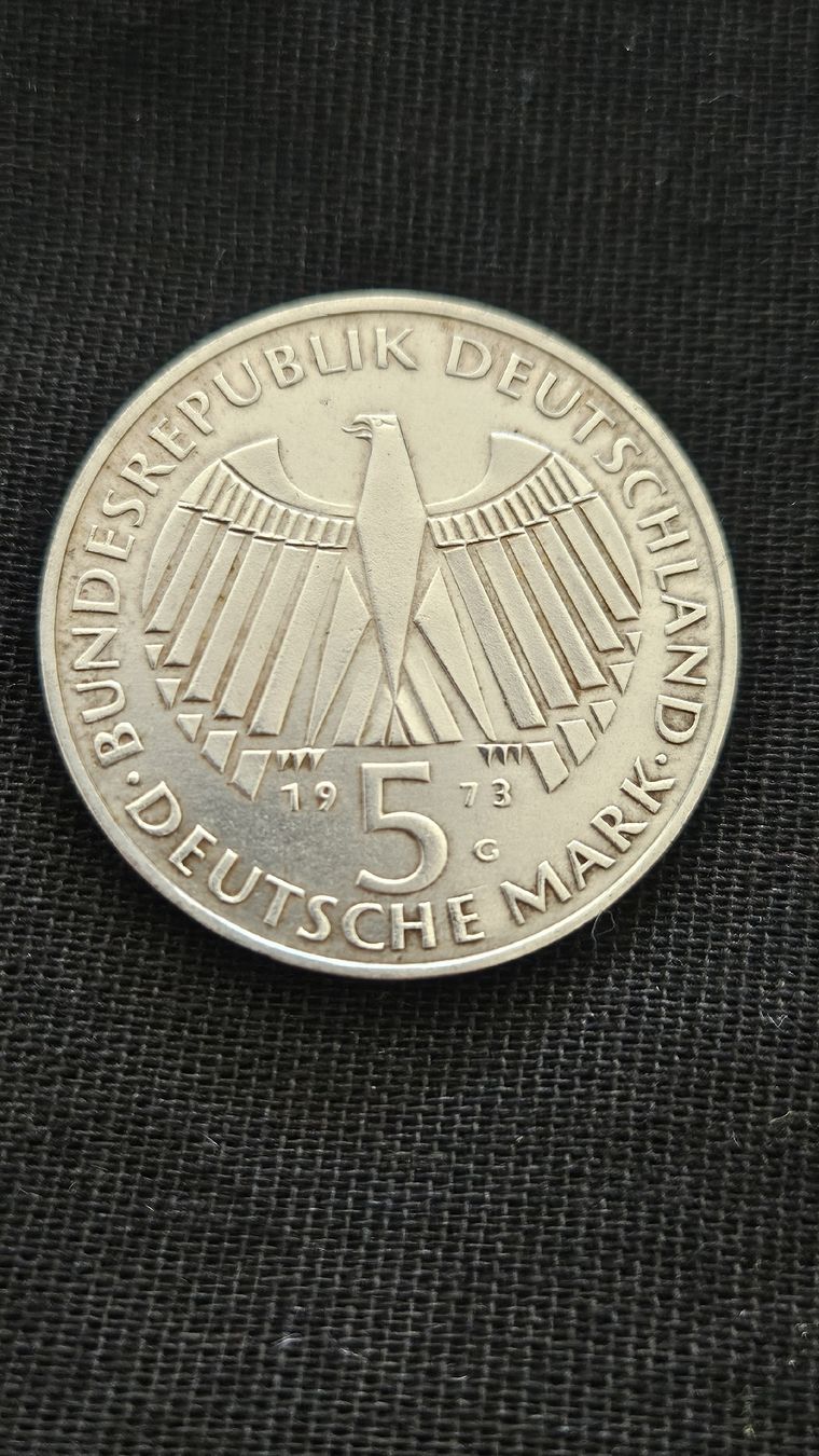 Tutti le monete: Für Sammler 5 Deutsche Mark, 1973, BRD. – Usato da Ettingen venduto da samiba