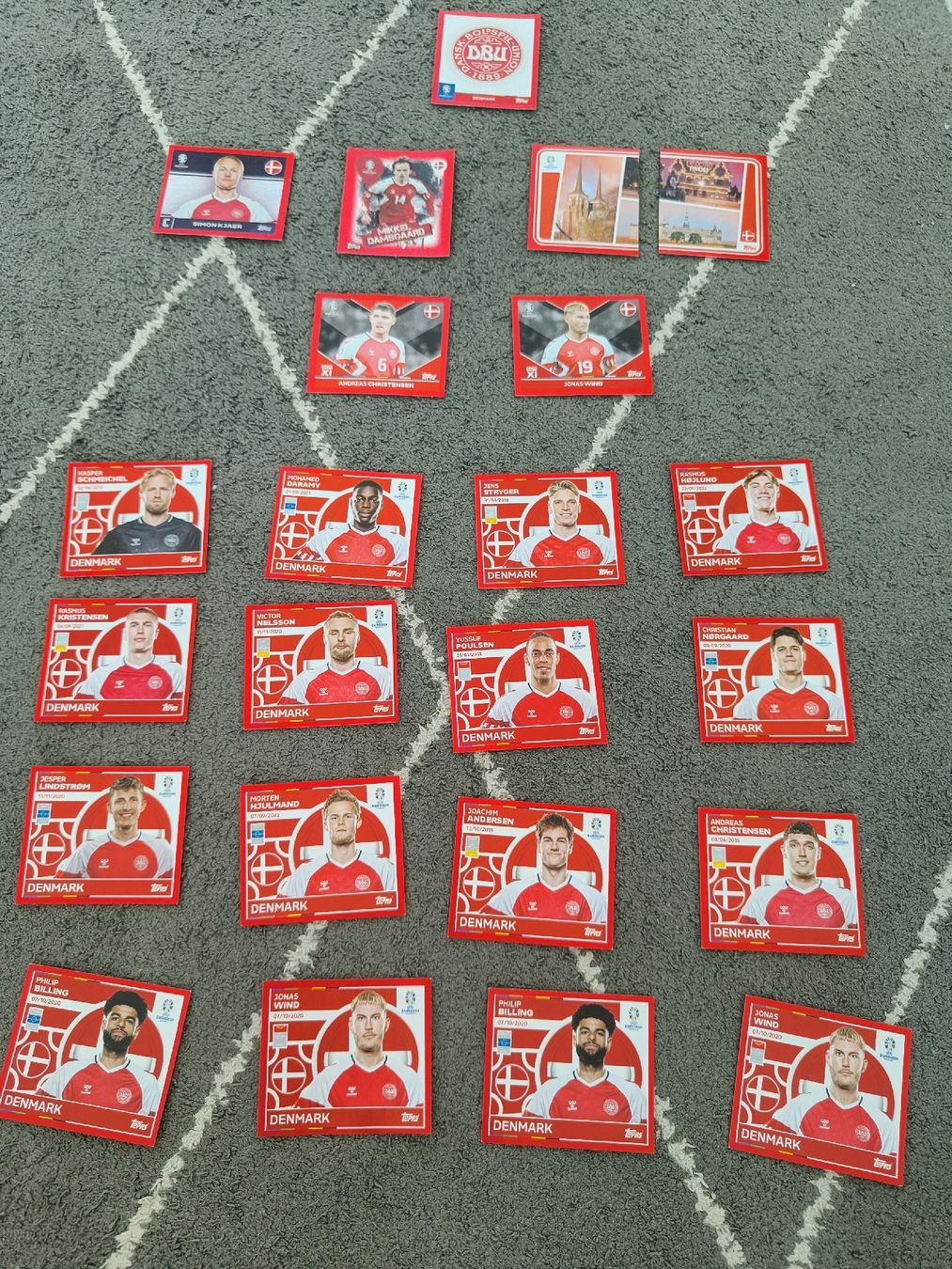 Topps Carte collezionabili: Dänemark Topps EM 24 Sticker Random – Usato da Rorschach venduto da Laboumedeluxe