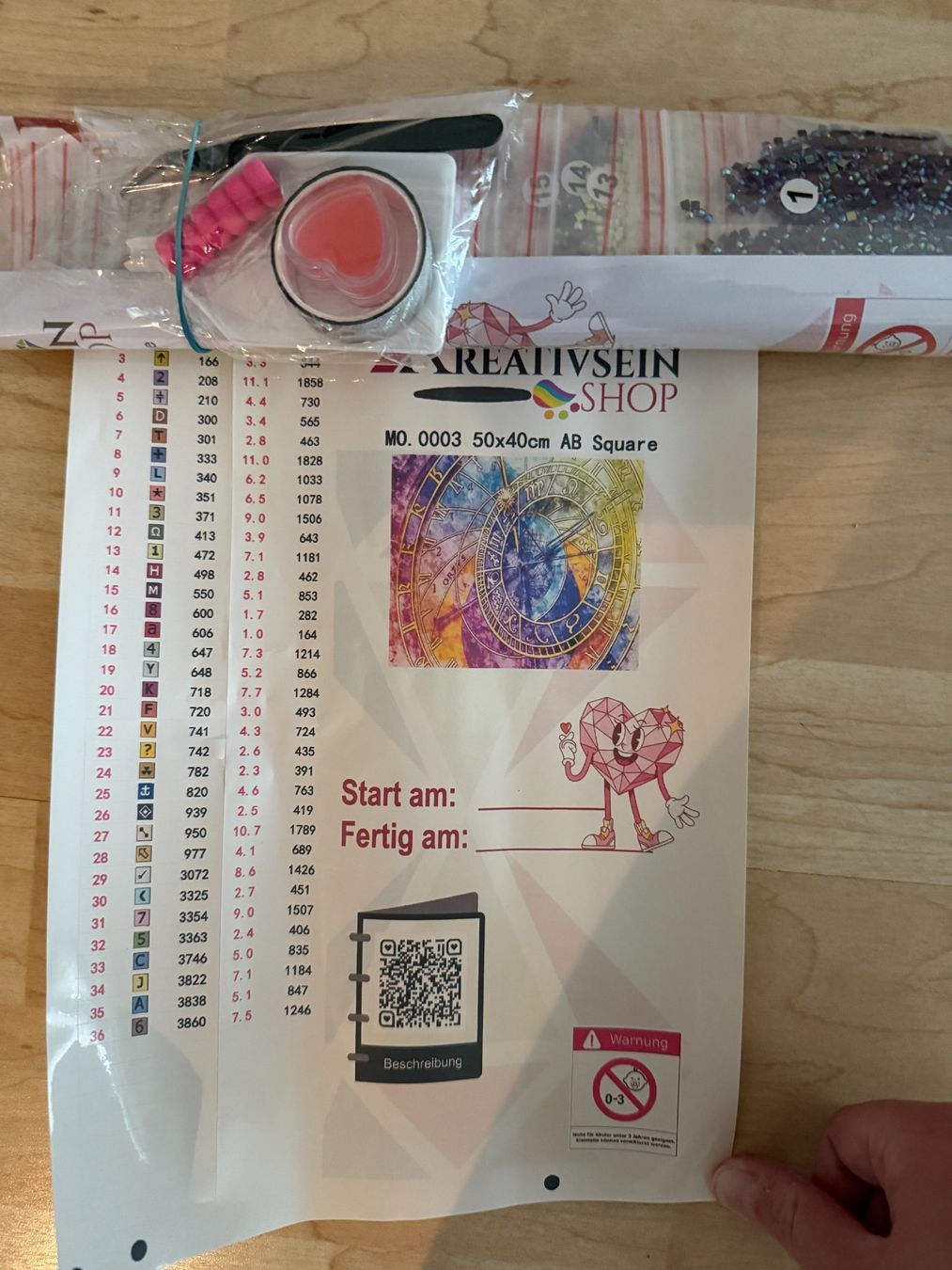 Kit bricolage: Set "Uhr" Diamond Painting – Nuovo (secondo la descrizione) da Kirchberg BE venduto da ram_96lg 1