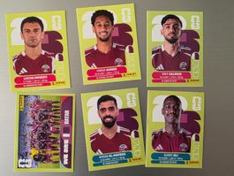 Panini 2026 WM USA QAT Katar 4, 5, 8, 13, 16, 20