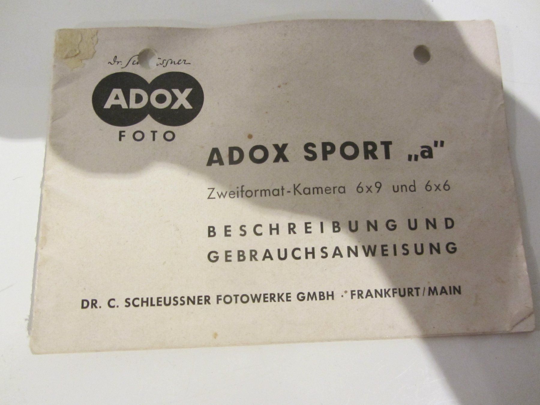 Adox Fotocamera: alte Adox Sport "a" Fotokamera – Usato da Egliswil venduto da chroetli22 6