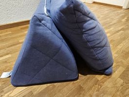 3 Paidi Chillkissen Sofakissen Keilkissen blau