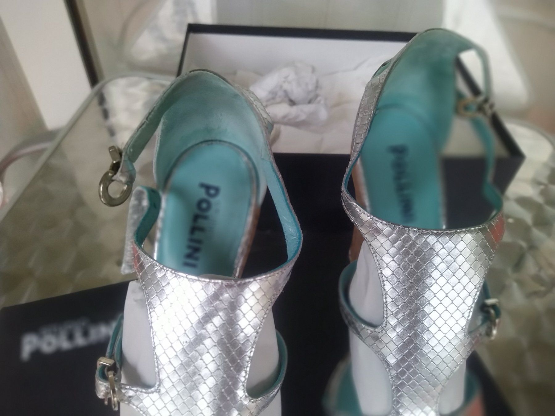 Damenschuhe: Pumps Studio Pollini silver 38,5 – Gebraucht aus Figino von Palotta 4