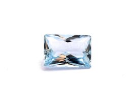 Aquamarin-1.395 ct-Prinzessschliff-Natural-Idar-Oberstein