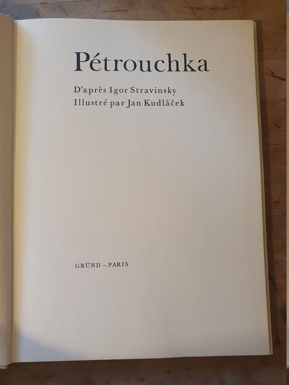 Libri: Pétrouchka Igor Stravinsky Gründ – Usato da Zürich venduto da loosebone 2
