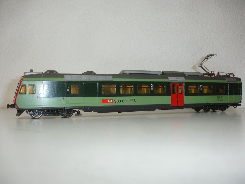 RARE ! TRAIN HAG HO AUTOMOTRICE BEe 4/4 SBB CFF N° 151 ? - A REPARER To