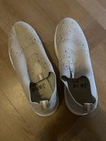 Jana Soft Line Slipper beige mit Steinen Grösse 38H