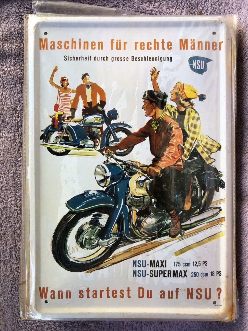Insegne: Nsu motorrad Oldtimer zweirad classic – Nuovo (secondo la descrizione) da Reinach AG venduto da rares75