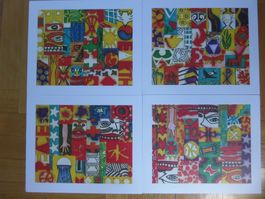 Dale Saltzman - 4 Lithographs for Woodstock Festival