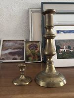2 Kerzenständer aus Messing