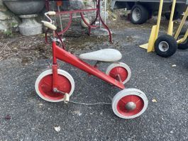 Jouet Ancien Tricycle Vintage Kemp Rouge 