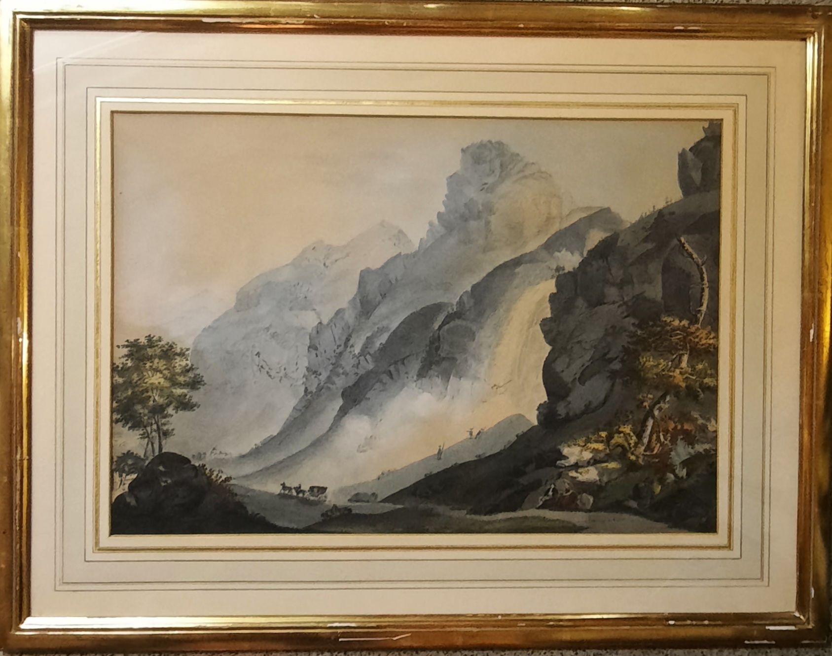 Dipinti: CASPAR WOLF 1735 - 1783 ATTRIBUÉ  – Usato da Genève venduto da Enigme8