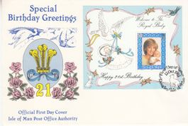 Isle of Man, Lady Diana / Prinz William 1982