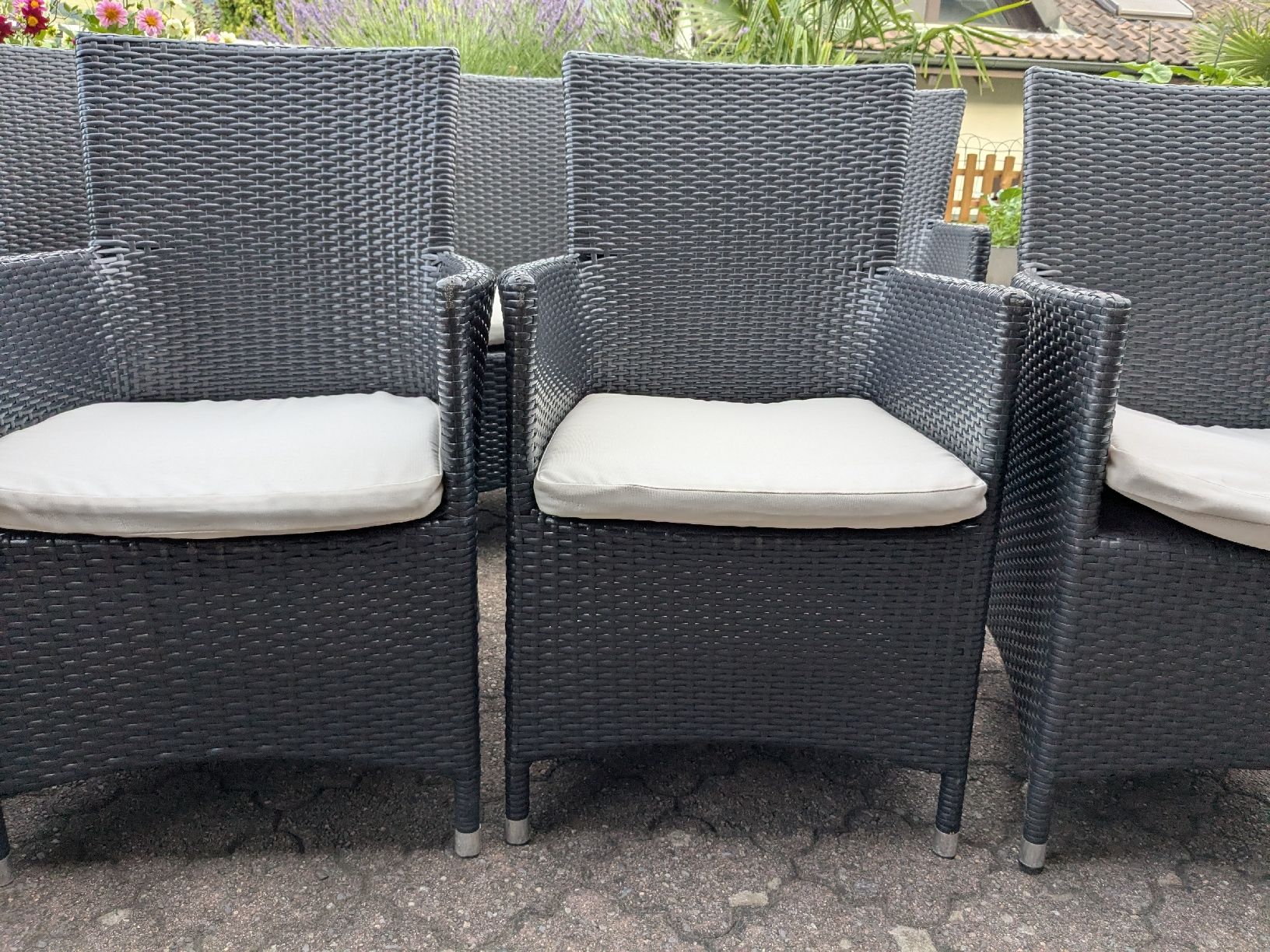 Sedie: Gartenstühle 8 Stück, Rattan – Usato da Merlischachen venduto da menzero 2