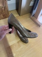 Gabor Pumps beige Lackleder Grösse 5.5 gebrauchter Zustand