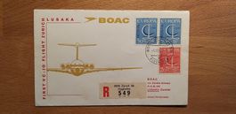 BOAC 1. Flug Zürich - Lusaka Zambia 1966