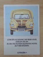 Citroen Acadiane Reise-Ente - Prospekt Deutschland - I015