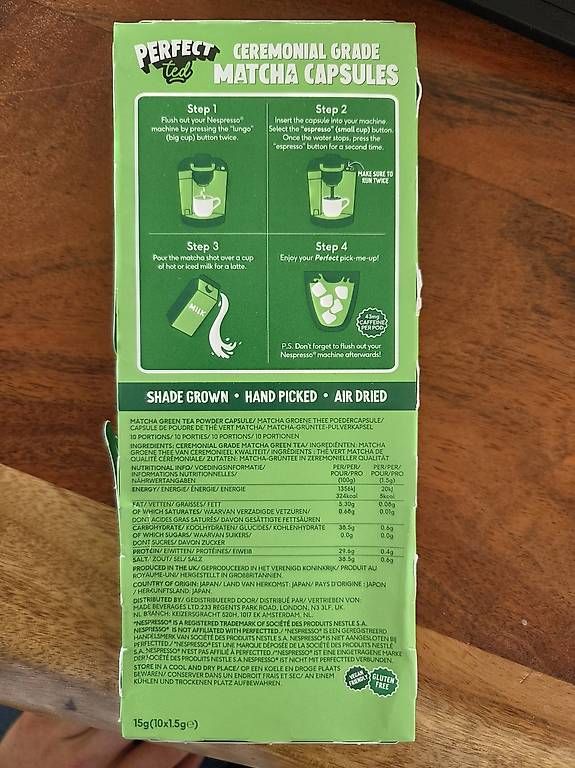 Nespresso Macchine per caffè & Macchine per espresso: Perfected Ceremonial Grade Matcha – Nuovo e nell'imballaggio originale da Hermetschwil-Staff venduto da mar_8jbn 2