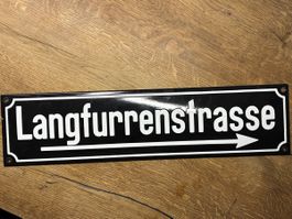 Email Strassenschild Langfurrenstrasse ZH Oberland Wetzikon