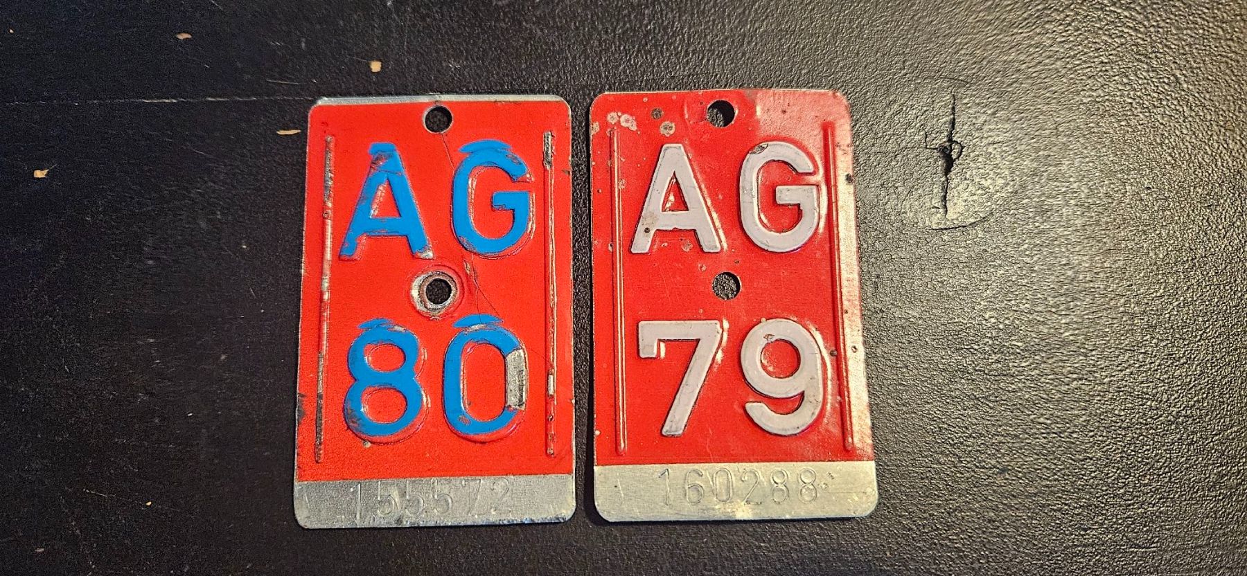 Insegne: Velonummern AG 1979 & 1980 – Usato da Belp venduto da Ginus85