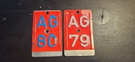 Velonummern AG 1979 & 1980