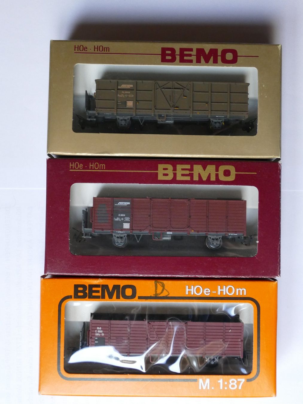 Bemo Trains électriques: Bemo Hochbordwagen – Neuf avec emballage d'origine à Reutlingen/Winterthur par Duekpr
